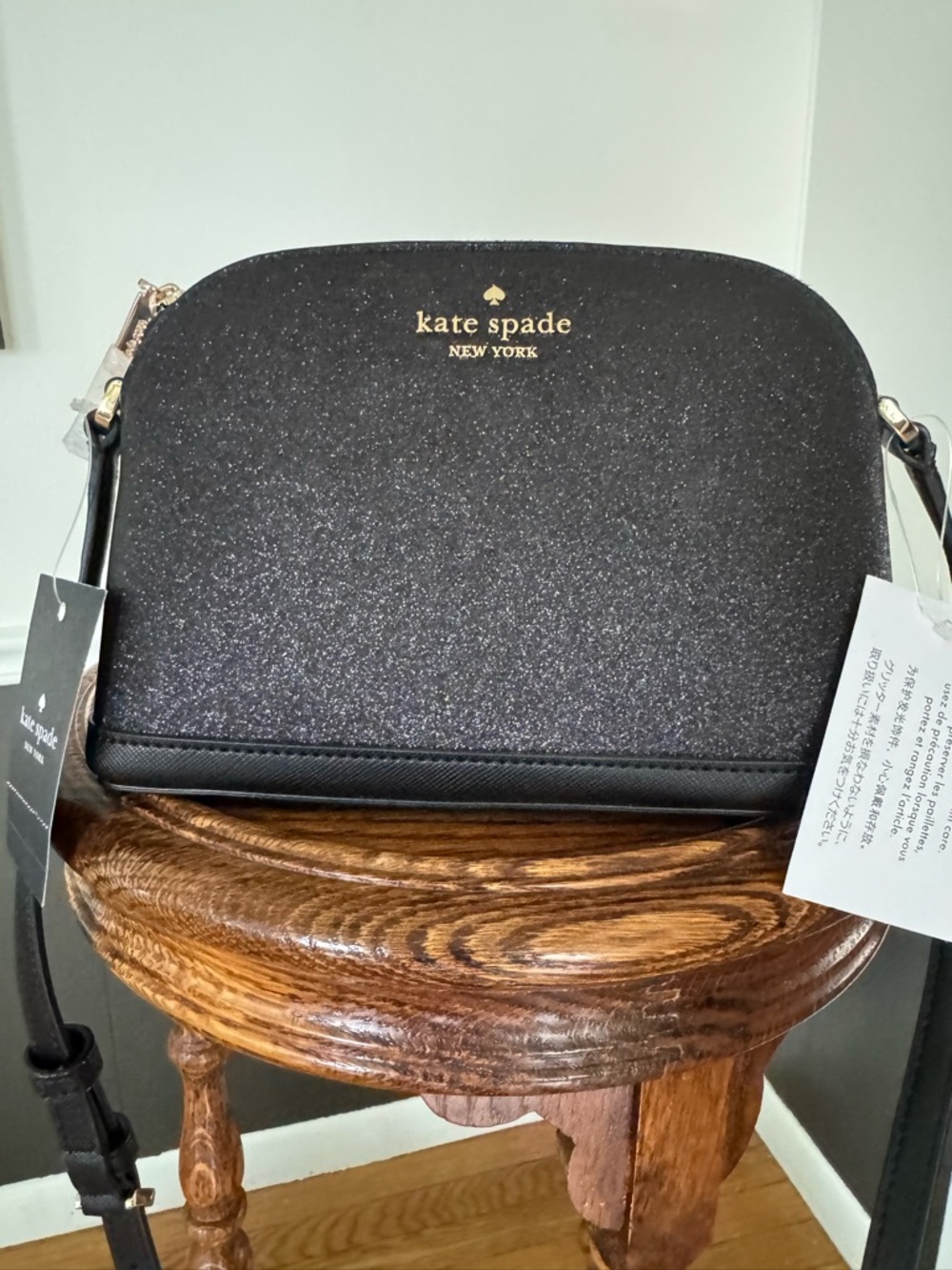 Kate Spade Small Dome Tinsel Glitter Cross-body